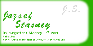 jozsef stasney business card